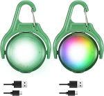 JIZZU Pack of 2 LED vilkuv valgus koolikott, koeratuled, laetav, 4 režiimi, LED-reflektorid, laste turvavalgus seljakoti, jooksmise, jooksmise, lemmiklooma jaoks