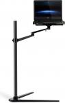 Thingy Club 3 in 1 360&ordm; Rotating Height Adjustable Laptop Stand/Ipad Pro 12.9"/iPAD Air/iPAD mini/other 4'-14' Tablet and Smartphone - Bed floor Stand for Laptop (12-17 inch) (Black)