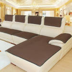 CClz Non-Slip Breathable Sofa Cover for Pets / Dogs - Summer Sectional Sofa Throw for Leather Sofas - Stain Resistant Furniture Protector