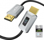 GeoHN.G 8K HDMI fiiberoptiline kaabel 10 m, sertifitseeritud 48 Gbps kiire HDMI 2.1 kaabel, toetab 8K @ 60Hz, 4K @ 120Hz/144Hz eARC Dolby HDCP 2.2 & 2.3 HDR10 RTX 3080, &uuml;hildub PS5/TV/Xbox-seeriaga