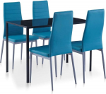 Tidyard 5-Piece Dining Set with 4 Dining Room Chairs, Kitchen Table, Dining Chair, Kitchen Furniture, Dining Room Set for Dining Room, Kitchen, Office, Lounge