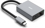 USB C Ethernet laadimisadapter, USB C RJ45 Gigabit Ethernet LAN v&otilde;rguadapter TV Sticki, telefoni, arvuti, tahvelarvuti jaoks.