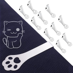 CUNGLIN laudlini klambrid paksude v&auml;litingimustes olevate laudade jaoks Cat Picnic laudlini hoidja Clip Indoor Heavy Duty roostevabast terasest kate klamber Party Pulmad Kodu Restorani jaoks