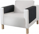 Erwin M&uuml;ller tugitooli ja diivani kaitsekate, puuvillasegu