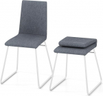 GIANTEX S&ouml;&ouml;gitoatoolid kokkupandava seljatoega, k&ouml;&ouml;gitoolid, 2 tooli, polsterdatud elutoa toolid, s&ouml;&ouml;gitoolid, metallraam, maksimaalne koormus 150 kg, k&auml;edeta akendustoolid 47 x 52 x 88 cm