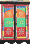 Bohemian Konsolentisch aus massivem Mangoholz, 50x30x70 cm, schmaler Beistelltisch mit Stauraum f&uuml;r Flur, Schlafzimmer und Wohnzimmer
