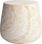 Empire Art Direct Travertine Stone Finish Itaalia disain MgO k&uuml;ljelaud elutuppa magamistuba kontor 18,8 x 18,8 x 16,1 tolli