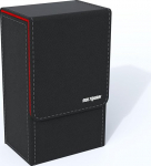 Must Tarot-kaardi hoidja punase sisemusega kokkupandav Tarot-kaardikarp magnetilise sulgemisega Sobib standardse Tarot-kaardipaki hoidja suurusele: (punane).