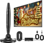 BIHPJD DVB-T/DVBT2 antenn, HDTV TV antenn koos v&otilde;imendiga, siseruumide antenn telerite jaoks tugeva magnetilise alusega, 420 km pikkune ja 360&deg; vastuv&otilde;tt, sobib 4K 1080p ja k&otilde;igile teleritele