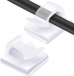 60 St&uuml;ck Kabel-Clips, Au&szlig;enlicht-Draht-Clips, selbstklebende Kabel-Ordnungshaken, Kabel-Organizer, Halter f&uuml;r Kabelmanagement, Weihnachtsdekoration, Lichterkette, l&auml;bipaistev