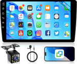 Rimoody Android Autoradio 2 DIN 9-tolline IPS puuteekraaniga 2 DIN autoraadio koos iOS / Android Mirror Link Bluetooth GPS WiFi FM/RDS/OBD2/DAB+/DVR/USB roolijuhtimiss&uuml;steemiga Tagurduskaamera
