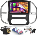 [2+64G] Android 13 autoraadio Mercedes Benz Vito 3 W447 2014-2020 juhtmevaba Carplay & Android Car, 10.1-tolline puuteekraaniga autoraadio koos WiFi GPS DSP FM / RDS raadio SWC + AHD tagantvaate kaameraga