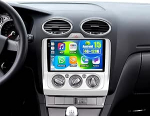 Android 15, 4G + 128G GOHHDL autoraadio Ford Focus Exi MT 2 3 Mk2/Mk3 2004-2011 traadita Carplay Android auto, 9-tolline puute raadio GPS navigatsiooniga WLAN Bluetooth FM/RDS EQ SWC tagumine vaade