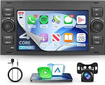 2G + 64G autoraadio Android Ford Focus Fiesta C/S-Max Transit Galaxy Mondeo Connect 7-tolline puuteekraaniga autoraadio traadita Carplay Android auto Bluetooth navigatsioon GPS FM/RDS/EQ WiFi tagurdamine