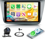 4G 64G 9-tolline Android autoradio Seat Altea 2004-2015 Toledo 2004-2009 juhtmevaba Carplay raadio auto koos Android auto navigatsiooniga GPS peeglilink Bluetooth FM/RDS/DAB/DVR/EQ/WiFi roolijuhtimine