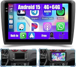 [4G+64G] Inefala Android 15 Autoradio f&uuml;r Seat Ibiza 2016-2017 mit Wireless Carplay Android Auto, 9 Zoll Touchscreen Radio mit Navi GPS WiFi RDS/FM Bluetooth EQ SWC Tagfahrkamera Mic