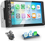 Autoradio 2 DIN juhtmevaba Carplay Android auto Bluetoothiga