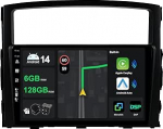 [6G + 128G] IPS 9-tolline Android 14 autoraadio Mitsubishi Pajero 4 V80 V90 2006-2016 koos Navi Octa Core'iga [Sisseehitatud CarPlay/Android Car/DSP/peegel Link/GPS Navi/360 Camera/Bluetooth 5.0/WiFi/USB