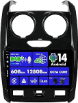 SXAUTO Android 13 [sisseehitatud 4G LTE & DAB] - 6G + 128G - Autoradio Renault Duster (2015-2017) - Dual Band WiFi - CarPlay Android Auto - Kaamera + mikrofon - DSP roolijuhtimine - QLED 9-tolline 2 DIN