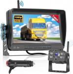 7-tolline AHD 1080P monitor, traadita stabiilne digitaalne tagurduskaamera komplekt, kaubiku, veoauto, maasturi pickup, IP68 veekindla tagavarakaameraga, DIY ruudustikuga, laia nurga tagurduskaamera, &ouml;ise n&auml;gemise komplektiga