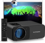 Overmax Multipic 4.2 Full HD 1080p LED-projektor 200 tolli 4500 luumenit 4 objektiivi s&uuml;steem WiFi 2.4 5G BT HDMI USB k&otilde;lar 360&deg; pildi p&ouml;&ouml;ramine Kogemused Euro 2024 ja kodukino &otilde;htu v&otilde;rratu