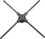 65 cm 3D hologrammiprojektor WiFi ja Bluetoothiga, 3D hologrammiventilaator 768 LED-i ja 2500 cd/m&sup2; ning 1500 tasuta 3D videot, hologrammiventilaator n&auml;itustele, kaubanduskeskustele, kinodele, lennujaamadele.