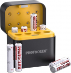 PHOTOOLEX AAA laetavad liitiumakud koos laadijaga, 1300 mWh suure v&otilde;imsusega 1,5 V konstantse v&auml;ljundpingega kolmekordne Li-ioon aku, 1600+ ts&uuml;klit AAA aku koos kiirlaadijaga