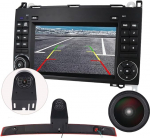 7-tolline HD Android autoraadio auto GPS raadio navigatsiooniseadme Carplay asendamine Mercedes Benz A B V klassile W169 W245 W639 W447 Viano W906 Sprinter Crafterile koos Top Mount piduritulede kaamera auto tagasip&ouml;&ouml;ramisega