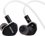 LINSOUL Kefine Klean In-Ear Monitor, 10 mm DLC membraan d&uuml;naamiline juht HiFi k&otilde;rvaklapid, juhtmega m&auml;nguk&otilde;rvaklapid, eemaldatav h&otilde;betatud kaabel audiofiilidele (ilma mikrofonita 3,5 mm, must)