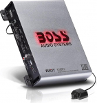 BOSS Audio Systems R1100M-S Riot Series Car Audio Subwoofer Amplifier - 1100 High Output, Monoblock, Class A/B, 2/4 Ohm Stabiilne, Low/High Level sisendid, Low Pass Crossover, Mosfet, Hook Up to