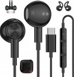 USB C k&otilde;rvaklapid Samsung Galaxy A16 A56 A36 A55 A34 S25 S24 k&otilde;rvaklapid mikrofoniga iPhone 16e 15 Pro HiFi Stereo k&otilde;rvaklapid C-t&uuml;&uuml;pi k&otilde;rvaklapid Xiaomi 15 14 Pixel 9 8a jaoks