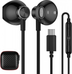 USB C k&otilde;rvaklapid C-t&uuml;&uuml;pi k&otilde;rvaklapid, USB C k&otilde;rvaklapid Semi In Ear koos kaabli ja mikrofoniga HiFi Stereo k&otilde;rvaklapid iPhone 16 15 Pro Pixel 9 Pro 8a Samsung Galaxy A16 5G A35 A55 S24 A34 A54 S23FE One'ile
