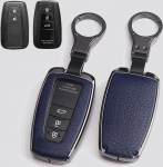 HIBEYO auto v&otilde;tme&uuml;mbris Toyota Cover nahast kaitsekott koos v&otilde;tmefoobi v&otilde;tme&uuml;mbrisega Toyota Corolla RAV4 CH-R Prius Yaris v&otilde;tmehoidja v&otilde;tmehoidik musta sinine