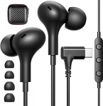 USB C k&otilde;rvaklapid iPhone 17 Pro/Air/16/15 Samsung Galaxy S25+/Tab A9+/S10+ C-t&uuml;&uuml;pi mikrofoniga HiFi Stereo USB C juhtmega k&otilde;rvaklapid Huawei Mate X6/40 Pro Xiaomi 15/Google Pixel 9/8 jaoks