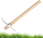 Aizuoni Pickaxes, Pickaxes for Digging, Efficient Garden Pick Axe Pickaxe 2-in-1 Mattock, Garden Pickaxe, Hand Pickaxe, Stainless Steel Multifunctional Pickaxe Handle for Digging