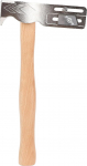 Dachdeckerbeil mit Magnet, 17-Unzen-Schindelhammer aus Karbonstahl mit Holzgriff, Magnetischer Dachdeckerhammer f&uuml;r die Dachreparatur