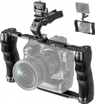 NEEWER universaalne kaamerapuur &uuml;lemise k&auml;epidemega, lisaseadmete monitorihoidja, Arca t&uuml;&uuml;pi kaamera Gimbal Stabiliser Video Rig, kaks k&auml;epidet ja 3/8 tolli &uuml;hilduv SmallRig tarvikutega CA016T+MA006