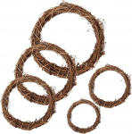 Klassikaline j&otilde;ulup&auml;rg, looduslikud viinamarjap&auml;rgad rotangist seina kaunistamiseks, Halloween p&auml;rg, DIY p&auml;rg, lihav&otilde;ttep&auml;rg, seinadekoratsioon, k&auml;sitsi kootud 5 t&uuml;kki