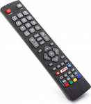 Blaupunkt Smart TV kaugjuhtimispult NETFLIX, YouTube ja 3D nuppudega - koos kahe 121AV AAA patareiga