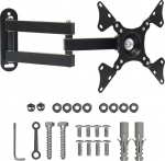 Teleri seinakinnitus p&ouml;&ouml;rlev ja kallutatav, lihtne paigaldus LED/LCD/OLED, VESA 75 x 75/100 x 100/200 x 200 mm, kuni 11,5 kg kandev&otilde;ime, ruumi s&auml;&auml;stev 14-32"