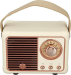 Tbest Tragbarer Retro-Bluetooth-Lautsprecher, Bluetooth-Stereo-Lautsprecher, Vintage-Dekor, altmodischer Stil, kabelloser Mini-Lautsprecher f&uuml;r K&uuml;che, Schreibtisch, Schlafzimmer, B&uuml;ro, Outdoor