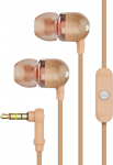 House of Marley Smile Jamaica In-Ear k&otilde;rvaklapid, 1 nupuga mikrofoniga juhitavad k&otilde;rvaklapid, m&uuml;rasummutusega 9.2mm juht, k&otilde;rvaklapid 2 suuruses kestva mugavuse tagamiseks, takerdumisvaba kaabel - vask