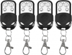 Juhtmeta kaugjuhtimispuldi kloon elektriline 433MHz universaalne kloonpult 4 Pack Universal Key Fob Anti-theft auto garaaži ukse v&auml;rava jaoks