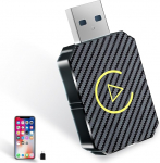 Traadita Carplay adapter Android Car & Car Play traadita adapter iPhone iOS 10+ 2024 Uuendatud Bluetooth 5.0 &uuml;hendus t&uuml;&uuml;p C/USB port