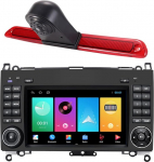 7-tolline Android autoraadio GPS navigaator Carplay asendamine VW Crafter Mercedes Benz Sprinter W906 jaoks USB WiFi GPS Bluetooth FM DVR RDS TPMS SWC DAB Pip + pidurituli auto tagurduskaameraga