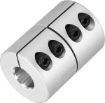 hankekaart 8 kuni 13 mm Wellenkupplung, 45 mm pikkus, 32 Durchmesser, Klemmwellenkupplung, Aluminiumlegierung, Gelenkverbinder, Schrittmotor-Kupplung f&uuml;r 3D-Drucker, CNC-Maschinen, DIY-Encoder