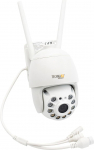 Technaxx FullHD Outdoor Surveillance Camera IP66 with Motion Sensor up to 15 m, FullHD Video Resolution, Night Vision IR, Rotation Angle 355&deg; & 90&deg; - 3MP WiFi PT Dome Camera TX-192