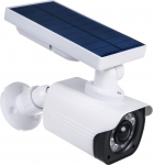 Maclean Dummy Camera with LED Light and Solar Powered | Surveillance Camera with PIR Motion Sensor | Outdoor Use IP66
