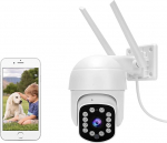 HiKam A9 PT v&auml;livalvekaamera, Ultra HD 2K resolutsiooniga, traadita IP WLAN v&auml;likaamera, p&ouml;&ouml;ratav koos isikutuvastusega, sireen, 30 m &ouml;&ouml;vaatlus, 2-suunaline heli, rakendus, IP66 veekindel, pilvede kasutamine Saksamaal.
