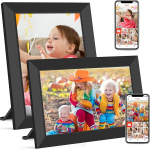 Frameo WLAN digitaalne pildiraam, 10,1 tolli, HD 1280 x 800 IPS puuteekraaniga elektrooniline pildiraam 32 GB m&auml;luga, automaatne p&ouml;&ouml;ramine, lihtne fotode ja videote edastamine (2 tk)